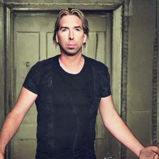 Image similar to chad robert kroeger of nickelback in the music video for the song photograph, look at this photograph meme