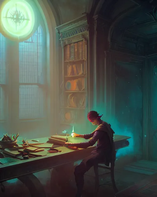 Image similar to highly detailed vfx portrait of a mage casting a time spell, unreal engine, greg rutkowski, loish, rhads, beeple, makoto shinkai and lois van baarle, ilya kuvshinov, rossdraws, tom bagshaw, alphonse mucha, global illumination, detailed and intricate environment