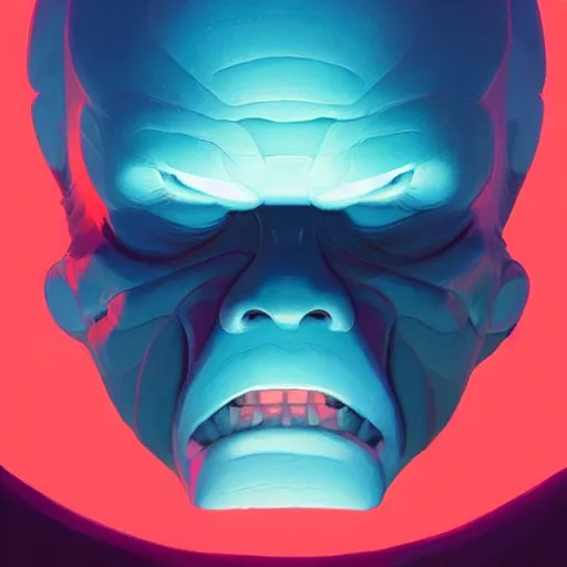 Image similar to face icon stylized minimalist the thing from another world 1 9 5 1, loftis, cory behance hd by jesper ejsing, by rhads, makoto shinkai and lois van baarle, ilya kuvshinov, rossdraws global illumination