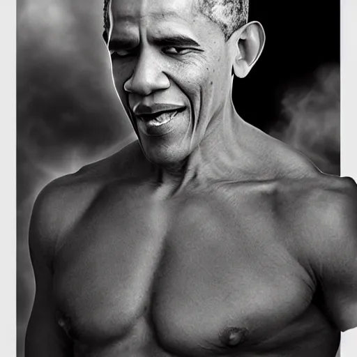 Prompt: Super Saiyan Obama, photograph, 2008 photo