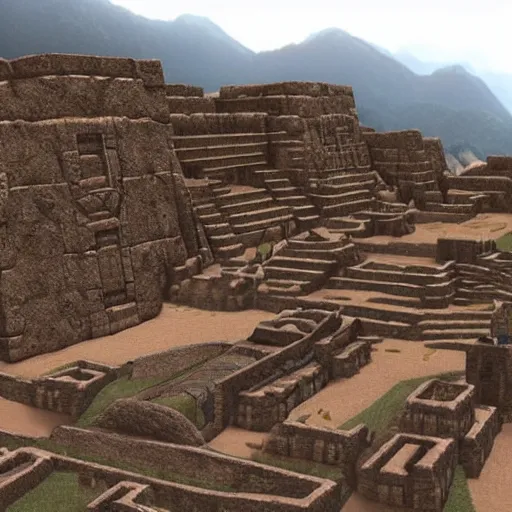 Prompt: Futuristic Inca civilization