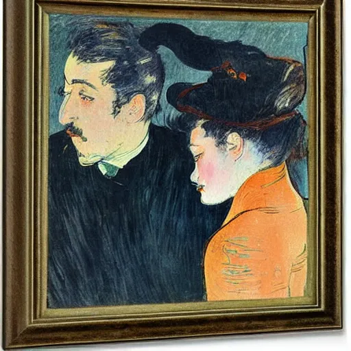 Image similar to a painting by henri toulouse lautrec