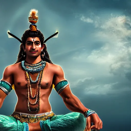 Prompt: a realistic photo of shiva