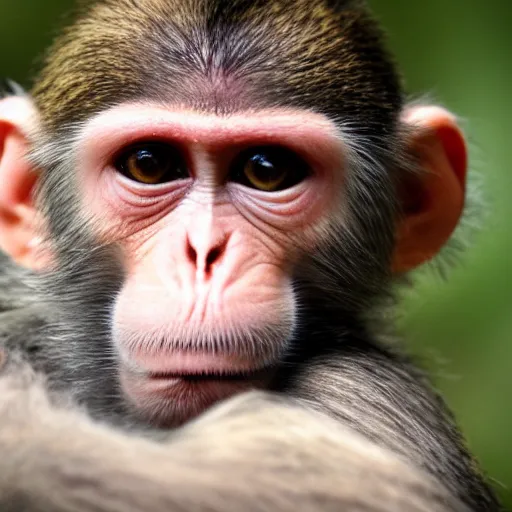 Prompt: a sad misunderstood monkey.