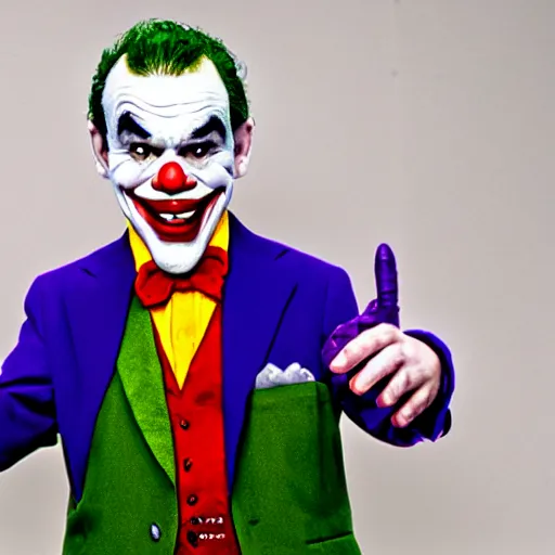 Image similar to gilbert gottfried as the joker