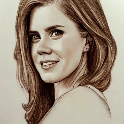 Prompt: A sketch of Amy Adams