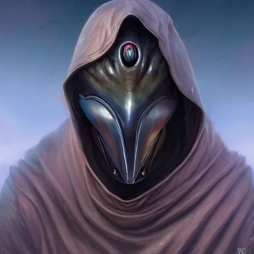 male sci - fi nomad wearing a cloak on an alien world, | Stable ...