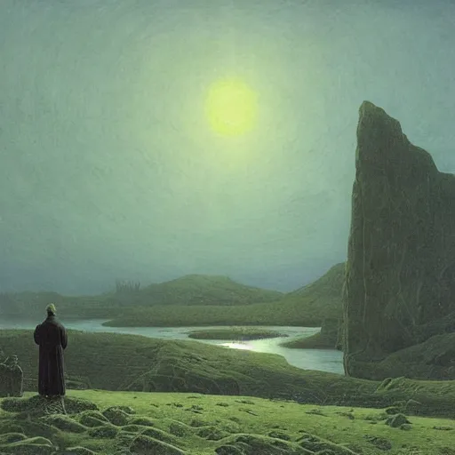 Image similar to the last signal of life, by Caspar David friedrich