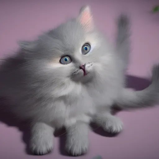 Prompt: the death is resurrecting a fluffy kitten, highly detailed, photorealistic, octane render, 8 k, unreal engine