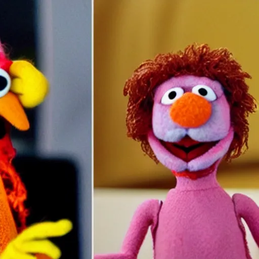 Prompt: satan as a muppet