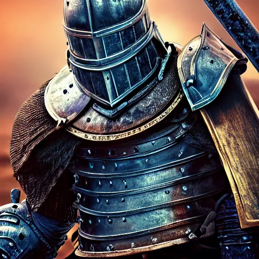 Prompt: Knight in Dark Souls, highly detailed, high quality, HD, 4k, 8k, Canon 300mm, professional photographer, 40mp, lifelike, top-rated, award winning, realistic, sharp, no blur, edited, corrected, trending