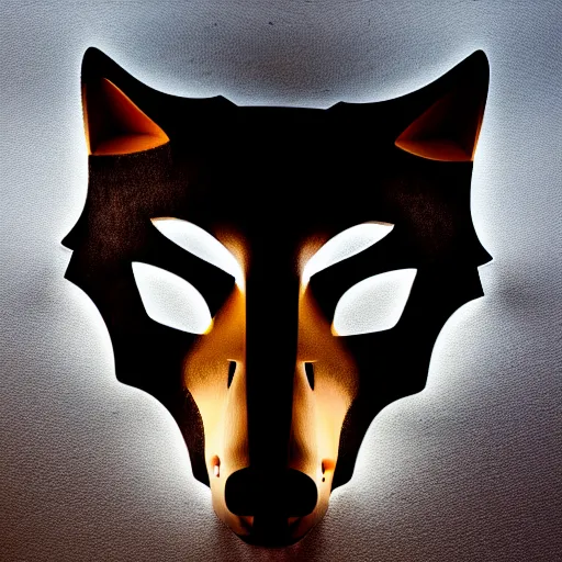 mask of wolf, studio photo, lighting, soft lighting | Stable Diffusion