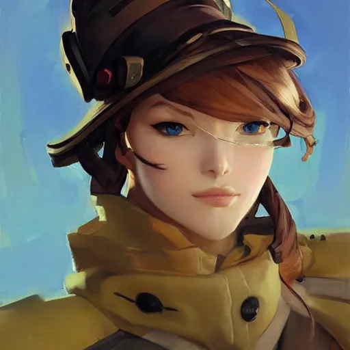 Image similar to greg manchess portrait painting of violet evergarden as overwatch character, totally whack, medium shot, asymmetrical, profile picture, organic painting, sunny day, matte painting, bold shapes, hard edges, street art, trending on artstation, by huang guangjian and gil elvgren and sachin teng