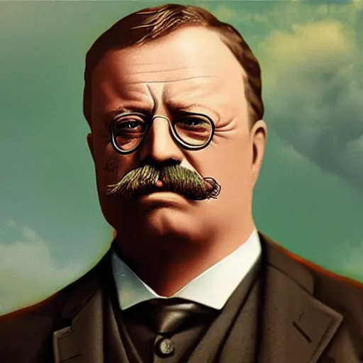 Image similar to teddy Roosevelt as a fortnite character