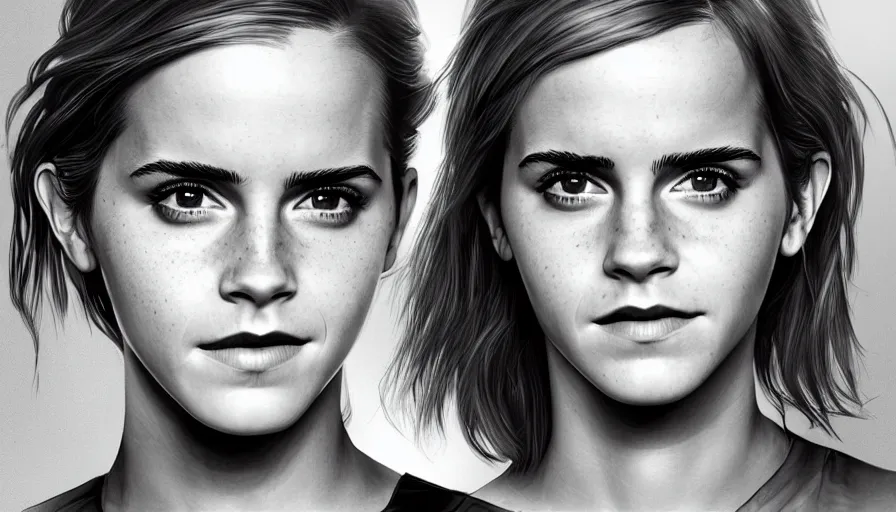 Image similar to Emma Watson is Sarah Connor, hyperdetailed, artstation, cgsociety, 8k