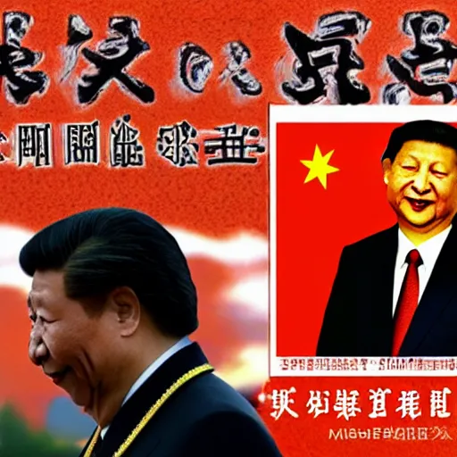 Prompt: xi jinping on a death metal cover