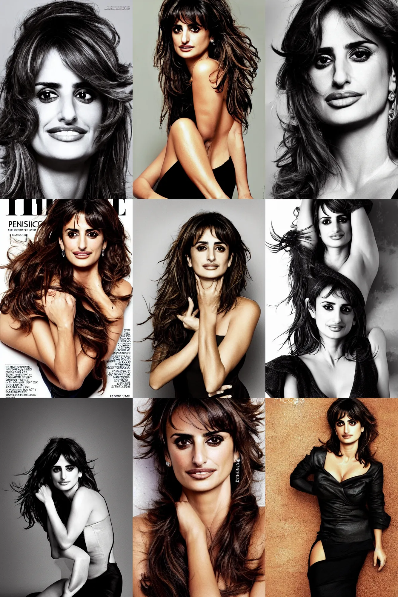 Prompt: penelope cruz by maher morcos