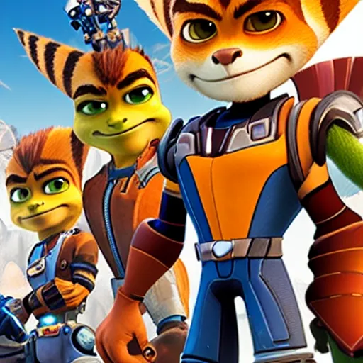 Image similar to ratchet and clank