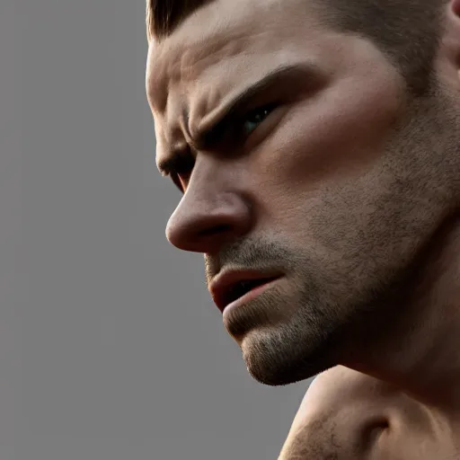 Prompt: an action portrait of a man, dramatic, head movement, motion blur, headshot, by robert capa, trending on artstation, octane render, unreal engine 5