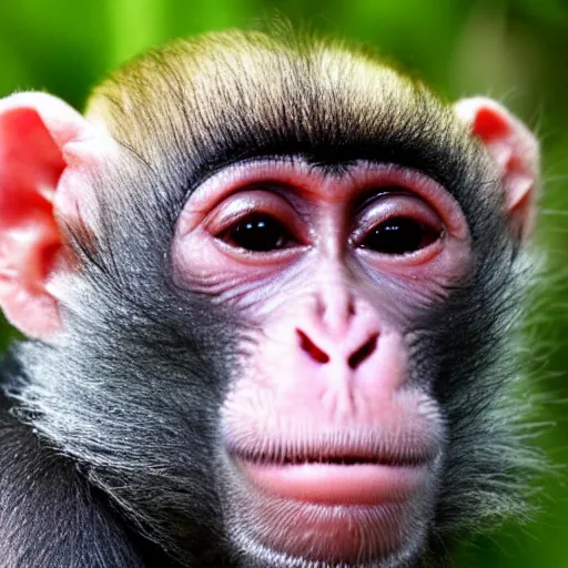 Image similar to a bald monkey