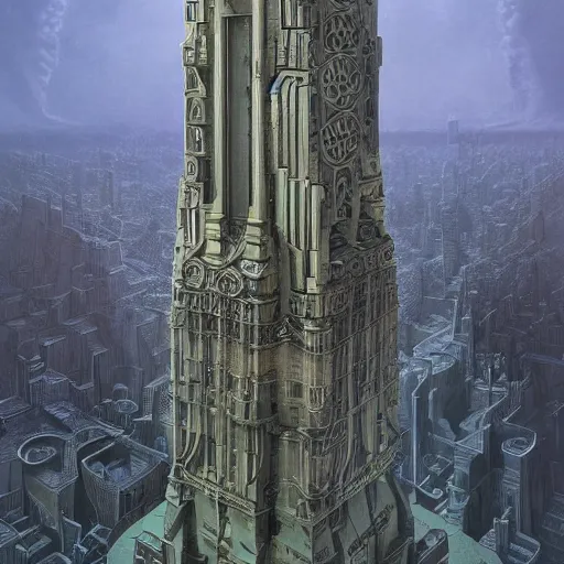 Prompt: Cthulhu's computer tower, intricate, highly detailed, artstation, concept art, smooth, sharp focus, illustration, art by greg rutkowski and bouguereau and Zdzislaw Beksinski, good clear quality, lighting, biology, symmetrical artwork, perfect, 135 mm, cinematic, hyper realism, high detail, octane render, 8k, chrome accents