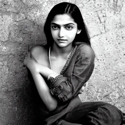 Image similar to dslr photo portrait still of beautiful cute 1 5 year old age 1 5 deepika padukone at age 1 5!!!, 8 5 mm f 1. 8 by edward robert hughes, annie leibovitz and steve mccurry, david lazar, jimmy nelsson