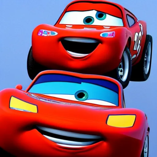 Image similar to beautiful muscular Pixar cars, photorealistic,