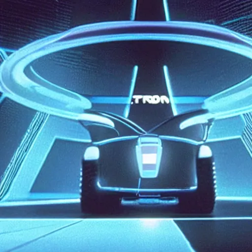 Prompt: a still from Tron (1982)