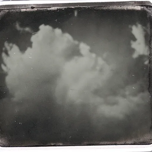 Image similar to tintype photo of a hurricane