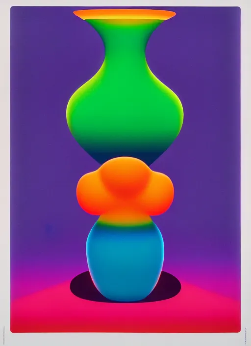 Image similar to vase by shusei nagaoka, kaws, david rudnick, airbrush on canvas, pastell colours, cell shaded, 8 k