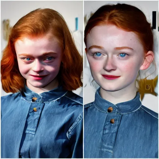 Image similar to sadie sink face as a kitchen sink