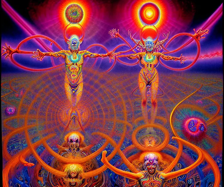 realistic detailed image of psychedelic dmt jesters | Stable Diffusion ...