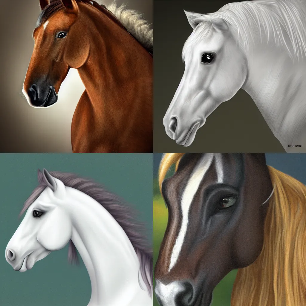 Prompt: incredible pony portrait