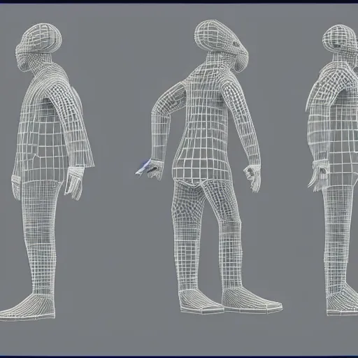 Image similar to 3 d modelling reference of spongebob video game character. free download for artists. front and side view blueprint.