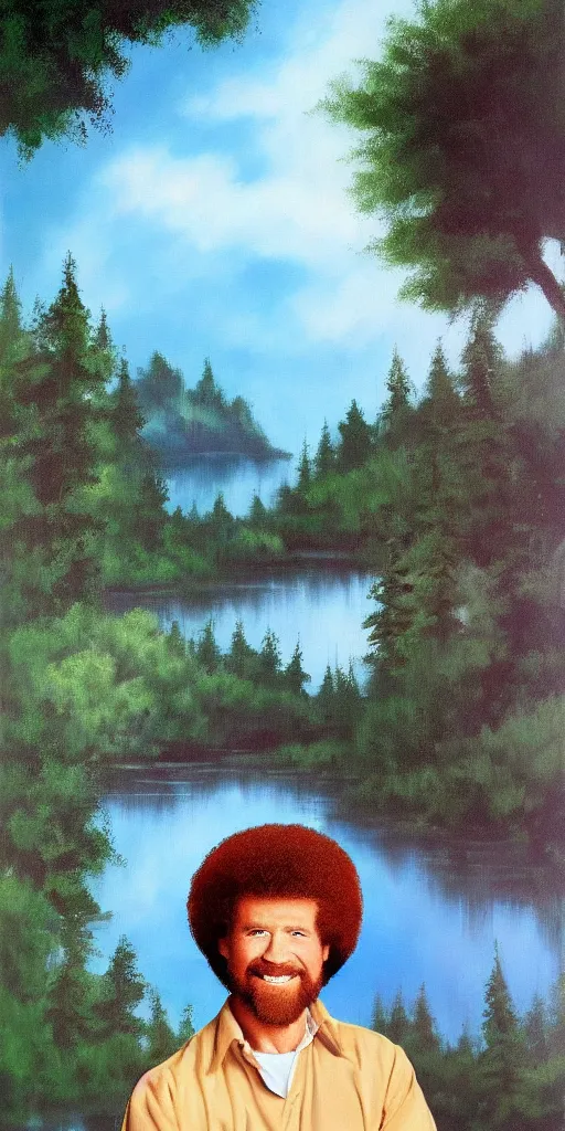 Image similar to bob ross painting