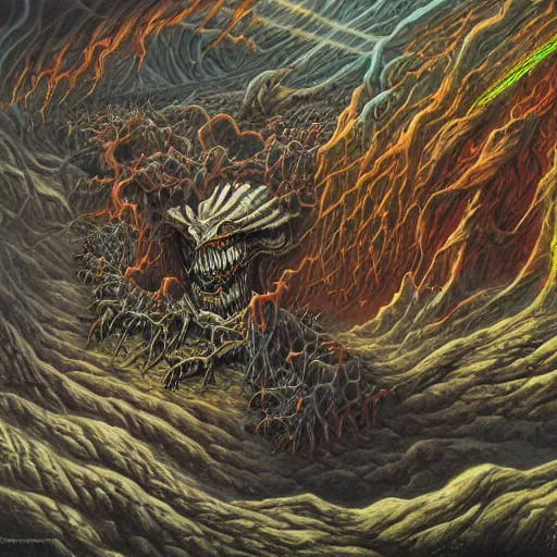 Prompt: soul crusher, dan seagrave art