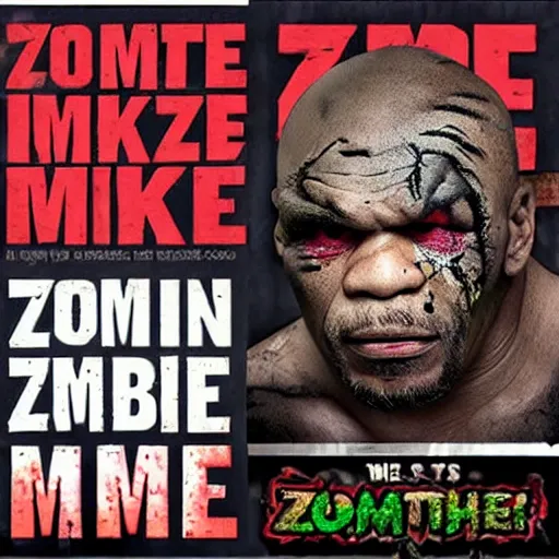 Image similar to zombie mike tyson