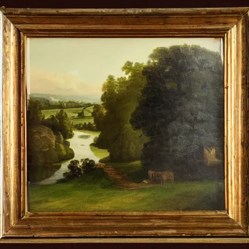 Prompt: UK Landscape, 1800s art