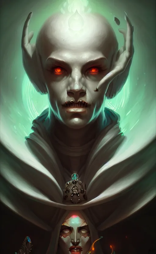 Image similar to lineart portrait artwork of the necromancer by peter mohrbacher, hyper detailed, lineart