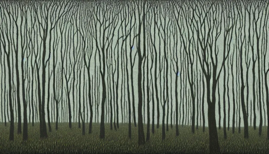 Image similar to Night forest,by David Inshaw