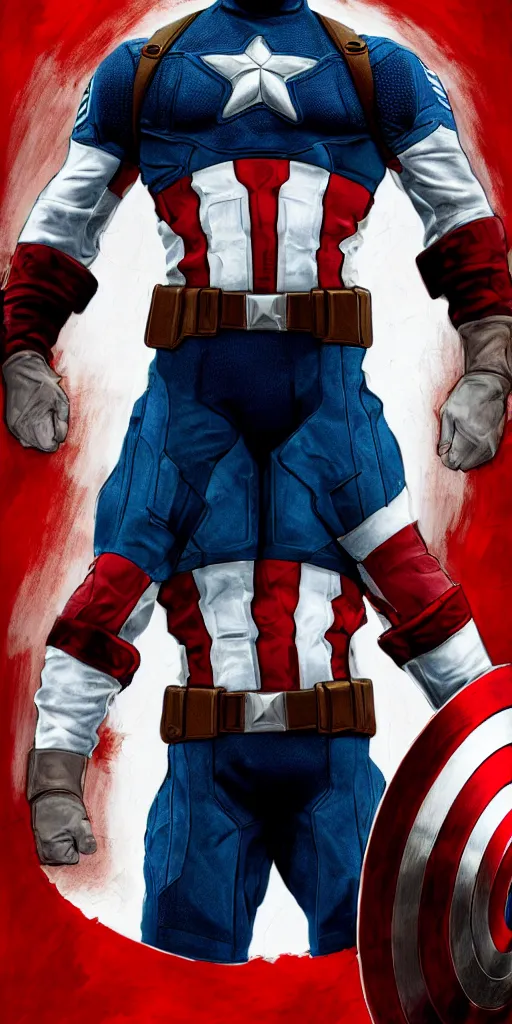 Prompt: Portrait photo of Captain America portrayed by Jordan Peterson, 8k, high fidelity, detailed face, cinematic, trending digital art
