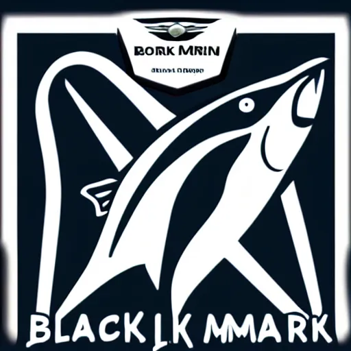 Prompt: black marlin logo
