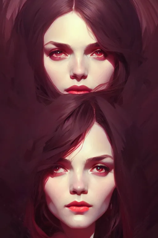 Prompt: Wanda Maximoff, fantasy, portrait, sharp focus, intricate, elegant, digital painting, artstation, matte, highly detailed, concept art, illustration, ambient lighting, art by ilya kuvshinov, artgerm, Alphonse mucha, and Greg Rutkowski