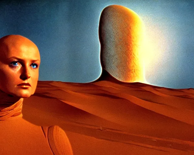 Image similar to aesthetics of dune by frank herbert and david lynch