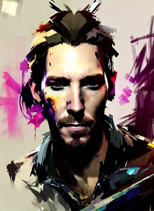 troy baker as higgs monaghan portrait, smoky eyes,, Stable Diffusion