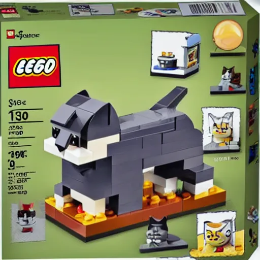 Image similar to cat lego