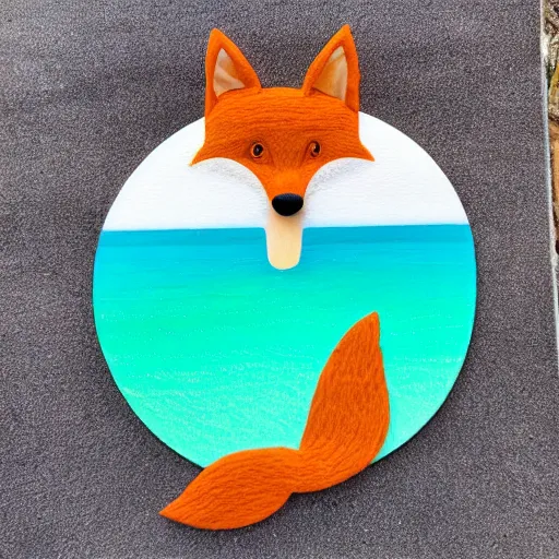 Image similar to 🦊🏝️