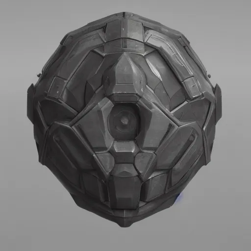 Image similar to hard surface, kitbashing component, based on realistic low poly convex shape, symmetric, unreal engine