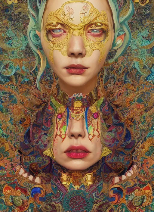 Image similar to tibetan :: by Martine Johanna and Simon Stålenhag and Chie Yoshii and Casey Weldon and Guillermo del toro :: ornate, dynamic, particulate, rich colors, intricate, elegant, highly detailed, centered, artstation, smooth, sharp focus, octane render, 3d