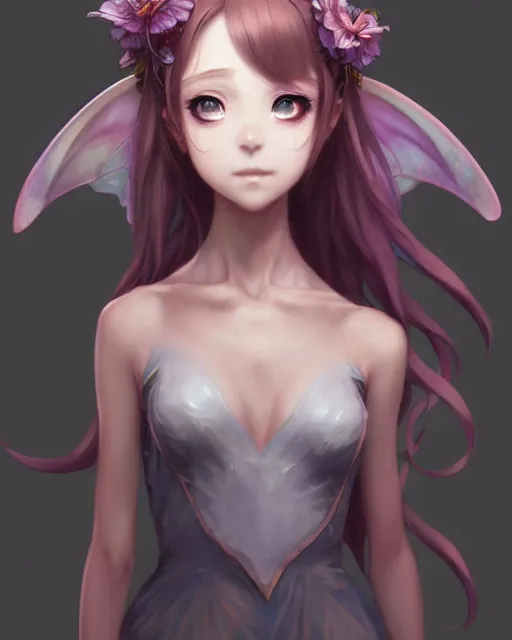 Prompt: character concept art of an anime faerie | | cute - fine - face, gossamer clothing, pretty face, realistic shaded perfect face, fine details by stanley artgerm lau, wlop, rossdraws, james jean, andrei riabovitchev, marc simonetti, and sakimichan, tranding on artstation